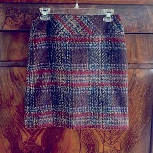 Marie Lund Copenhagen Mini Skirt, plaid wool size 4 (34)